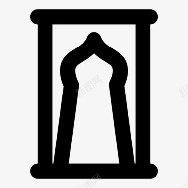 祈祷地毯文化伊斯兰教图标
