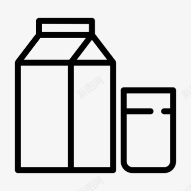 牛奶饮料食物图标