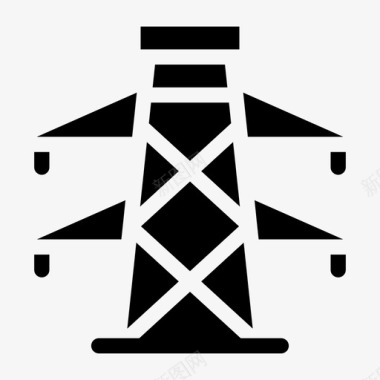 铁塔工业电力线路图标