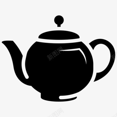 采购产品茶壶茶壶餐具图标