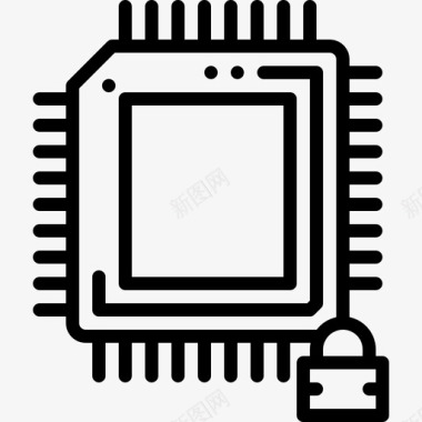 处理器计算机核心图标