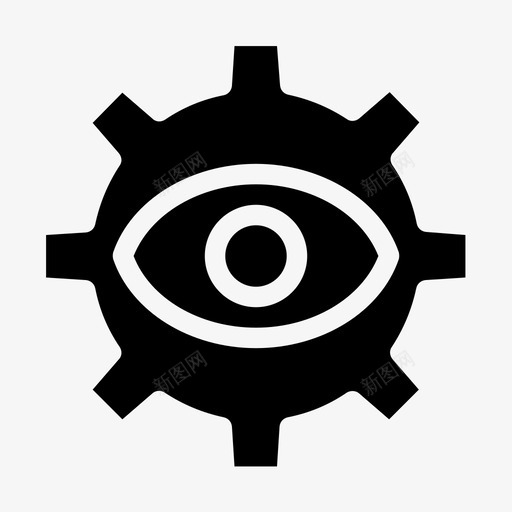 视觉眼睛装备svg_新图网 https://ixintu.com 视觉 眼睛 装备 过程 系统 基本 填充