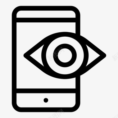 电子产品眼睛模式图标