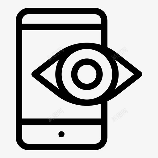 电子产品眼睛模式svg_新图网 https://ixintu.com 电子产品 眼睛 模式 隐私 智能 手机 视图 社交 媒体