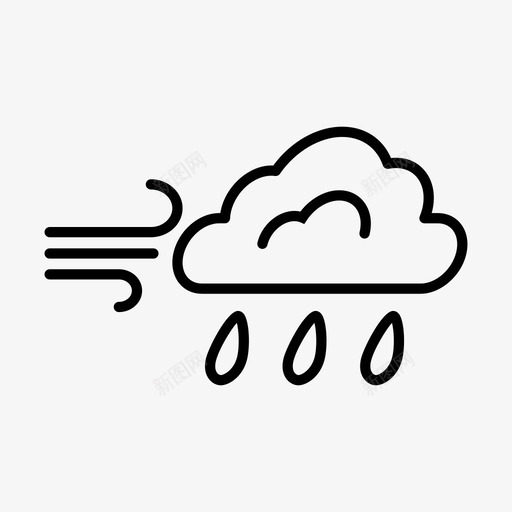 大风雨气候预报svg_新图网 https://ixintu.com 大风 风雨 气候 预报 下雨 下雨天 天气 天气预报