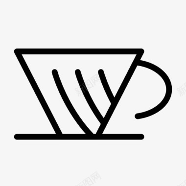 咖啡机v60卡布西诺滴头图标