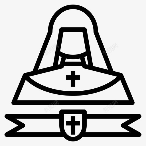 修女基督徒耶稣svg_新图网 https://ixintu.com 修女 基督徒 耶稣 信徒 基督教