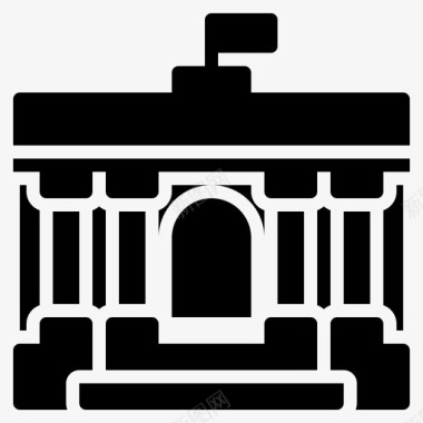 政府建筑资本图标