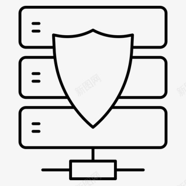 安全网络数据库防火墙图标