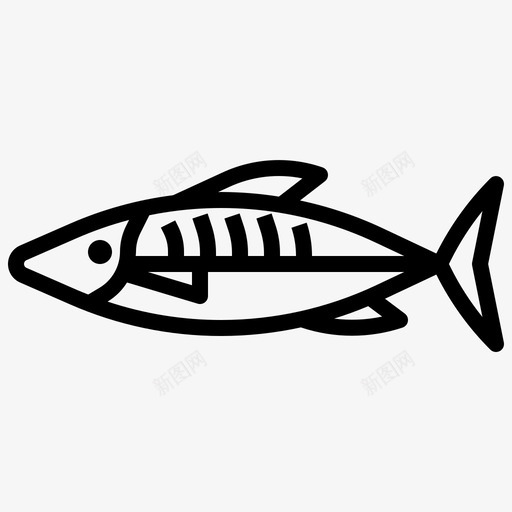 鲭鱼鱼食物svg_新图网 https://ixintu.com 鲭鱼 食物 海洋生物 海鲜