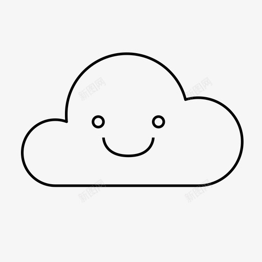 云微笑云计算快乐svg_新图网 https://ixintu.com 微笑 云计算 快乐 成功 科技