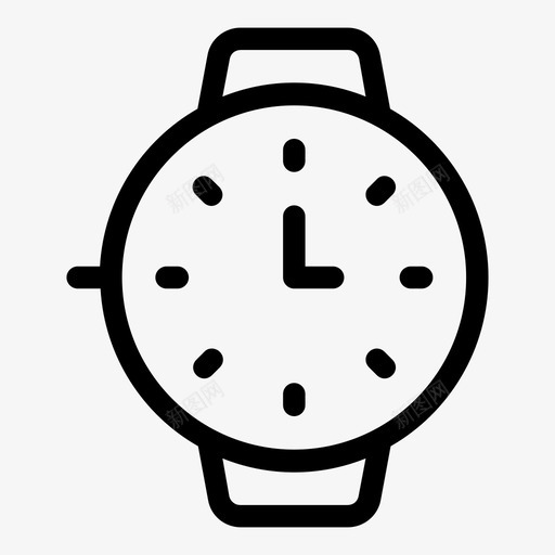 手表时钟时间和日期svg_新图网 https://ixintu.com 手表 日期 时钟 时间 计时器 日历