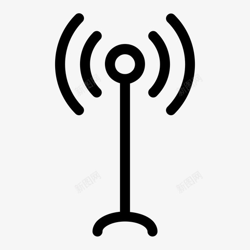 天线收音机天线wifi信号svg_新图网 https://ixintu.com 天线 无线 收音机 信号 连接 互联网 音乐