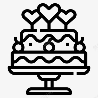 蛋糕面包房生日蛋糕图标