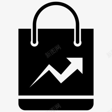购物袋手提包搜索引擎优化和网络图标