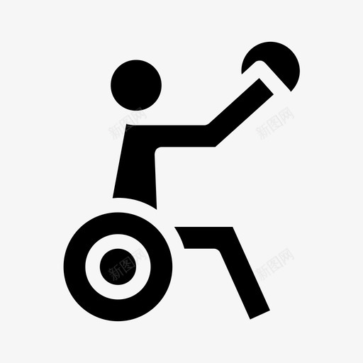 篮球运动员残疾人svg_新图网 https://ixintu.com 残疾人 篮球 运动员 多样性 轮椅