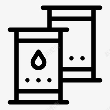 油桶可燃物柴油图标