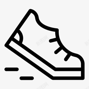 跑步健身鞋图标