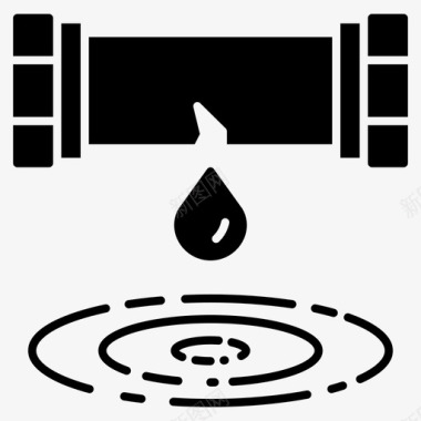 漏水水管水管工图标