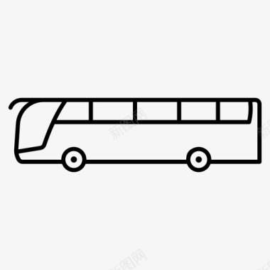 公共汽车交通工具旅行车图标