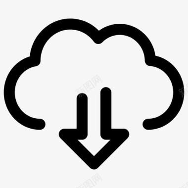 云下载信息技术图标