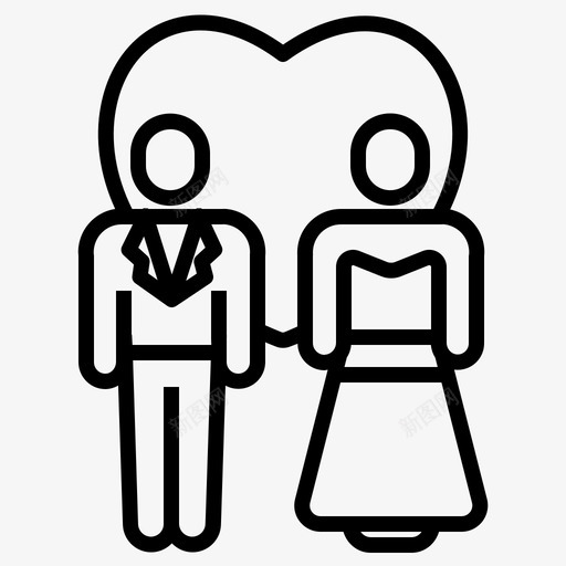 情侣婚姻情人节svg_新图网 https://ixintu.com 情侣 婚姻 情人节 婚礼
