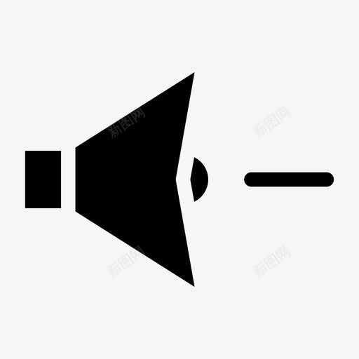 扬声器音频减少svg_新图网 https://ixintu.com 扬声器 音频 减少 声音 音量 音乐 填充