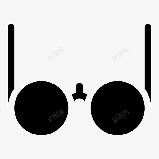 眼镜眼科学光学svg_新图网 https://ixintu.com 眼科学 眼镜 光学 视觉 书呆子 填充