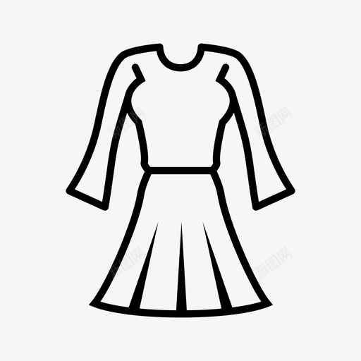 女式长袖连衣裙服饰服装svg_新图网 https://ixintu.com 女式 长袖 连衣裙 服饰 服装时尚 款式 时尚 风格