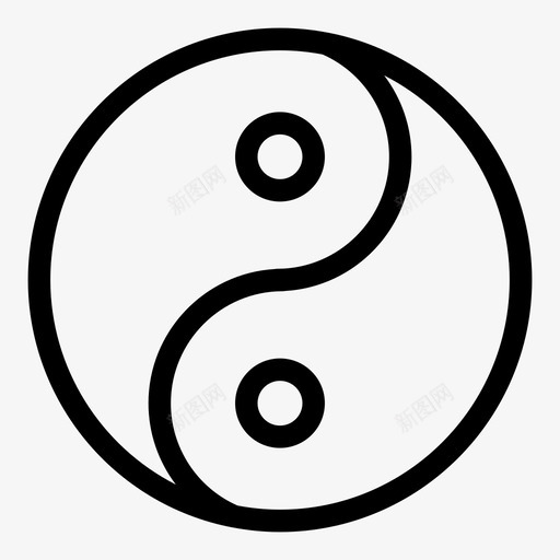 阴阳平衡哲学svg_新图网 https://ixintu.com 阴阳 平衡 哲学 宗教 符号 治疗