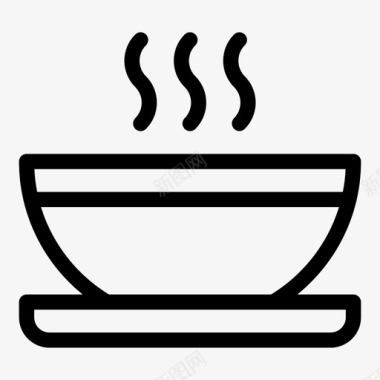 汤肉汤热的图标