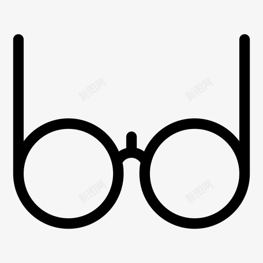 眼镜眼科学视力svg_新图网 https://ixintu.com 眼科学 眼镜 视力 书呆子