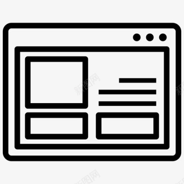 网页网页设计网页模板图标
