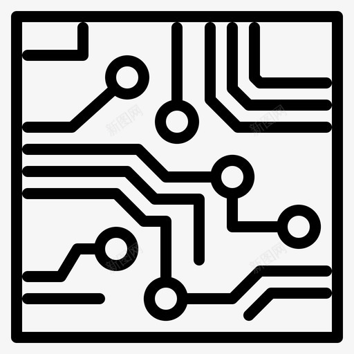 电路板芯片电子svg_新图网 https://ixintu.com 电路板 芯片 电子技术