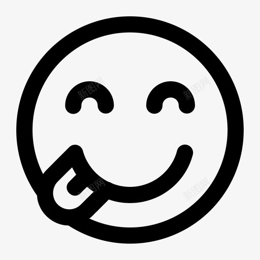 美味表情符号微笑svg_新图网 https://ixintu.com 符号 表情 美味 微笑 贴纸