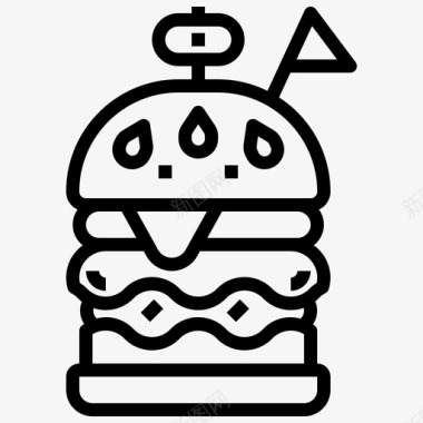 汉堡包食物菜单图标