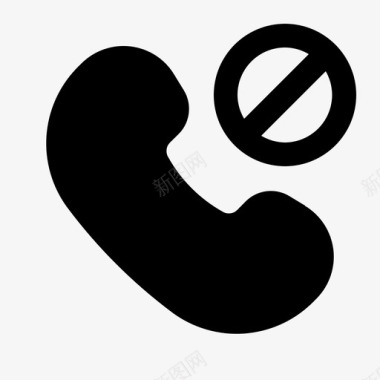 阻止呼叫电话呼叫通信符号图标