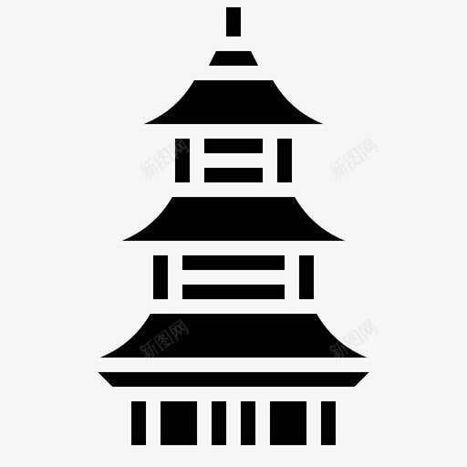 宝塔建筑和城市亚洲svg_新图网 https://ixintu.com 中国 亚洲 城市 宝塔 建筑 纪念碑 铭文