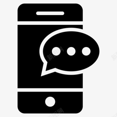 手机短信短信网络与通信图标