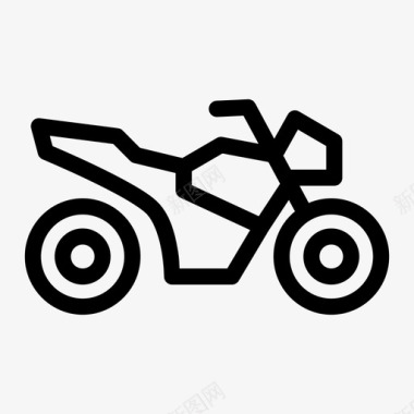 摩托车运动自行车交通工具图标