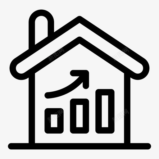 成长条形图财务svg_新图网 https://ixintu.com 成长 条形图 财务 房地产 统计 在家 工作