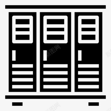 储物柜壁橱家具图标