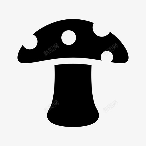蘑菇食品菌类svg_新图网 https://ixintu.com 食品 蔬菜 蘑菇 菌类 固体