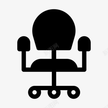 办公椅建筑物座椅图标