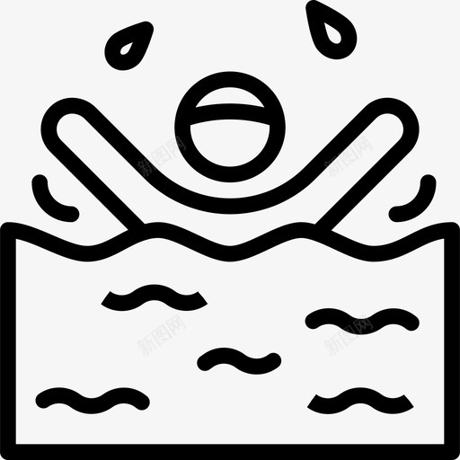 游泳运动员比赛svg_新图网 https://ixintu.com 游泳 运动员 比赛