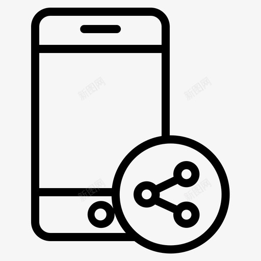 移动电话分享svg_新图网 https://ixintu.com 分享 移动电话 智能 手机
