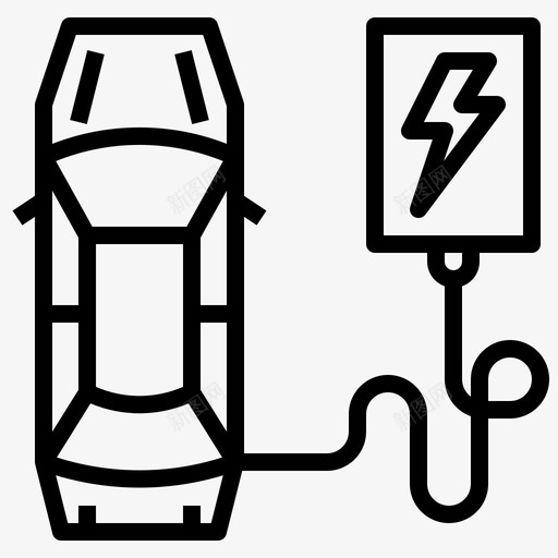 电动汽车充电生态svg_新图网 https://ixintu.com 电动汽车 汽车 充电 生态环境