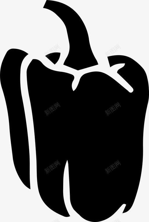 甜椒手绘蔬菜svg_新图网 https://ixintu.com 甜椒 手绘 蔬菜 食物 图标