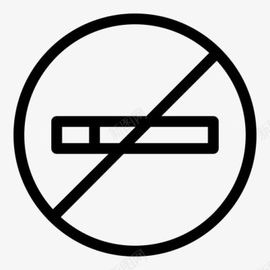 香烟禁烟吸烟图标