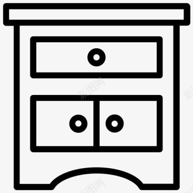 床头柜橱柜马桶图标